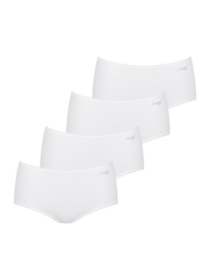 sloggi Midislip Pure Comfort Midi (4-St) Frauen Panty Mid von sloggi