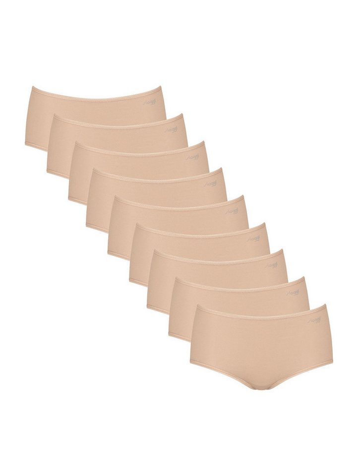 sloggi Midislip Pure Comfort Midi (9-St) Frauen Panty Mid von sloggi
