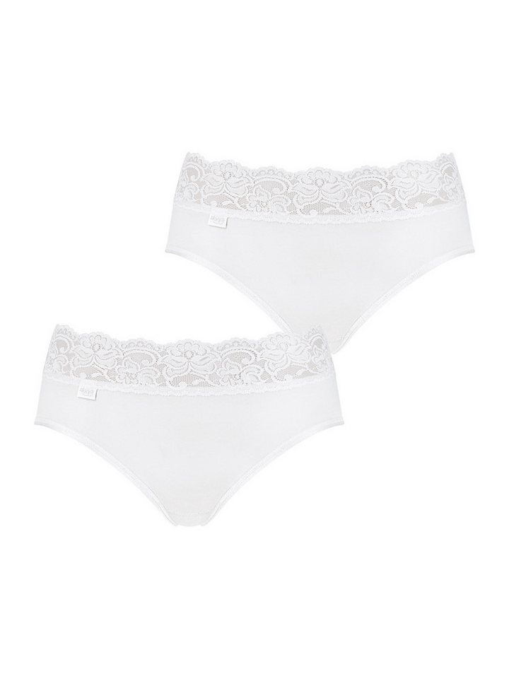 sloggi Midislip Romance (2-St) Midi-slip panty-s shorts von sloggi