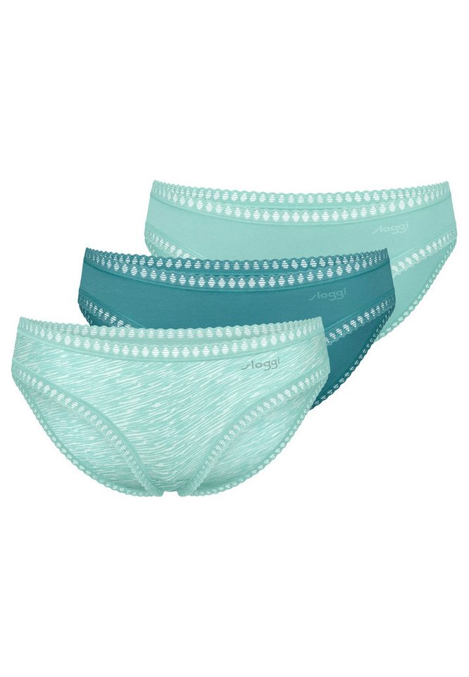 sloggi Minislip 3er Pack GO Crush (Spar-Set, 3-St) Mini Slip - Baumwolle - Atmungsaktiv - Komfortabel und atmungsaktiv von sloggi
