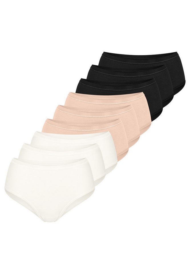 sloggi Minislip 9er Pack GO Daily Cotton (Spar-Set, 9-St) Midi Slip - Baumwolle - Atmungsaktiv - Natürliche Materialien von sloggi
