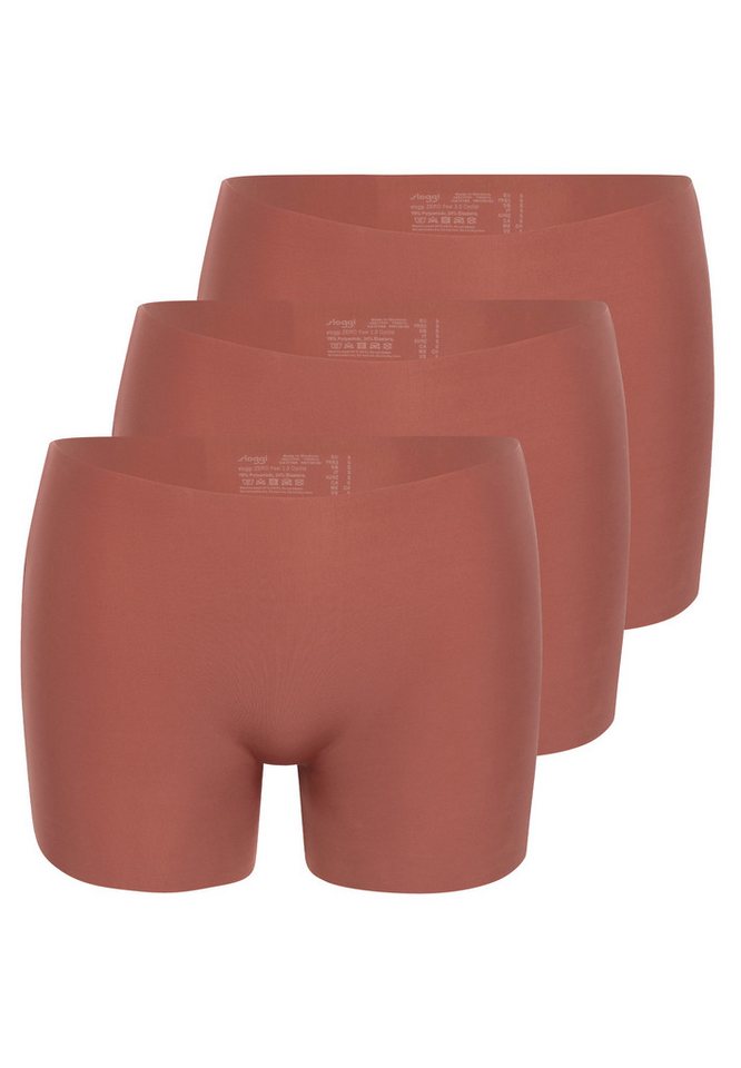 sloggi Panty 3er Pack Zero Feel 2.0 Cyclist (Spar-Set, 3-St) Panty - Nahtlos - Zeichnet sich unter Kleidung nicht ab von sloggi