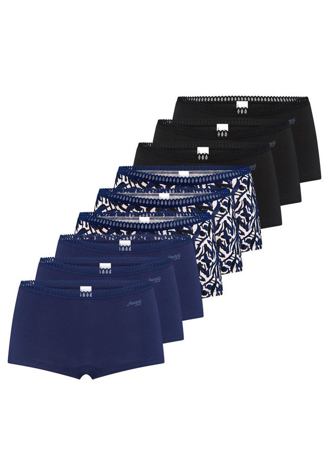 sloggi Panty 9er Pack GO Crush (Spar-Set, 9-St) Short Slip - Baumwolle - Atmungsaktiv - Komfortabel und atmungsaktiv von sloggi