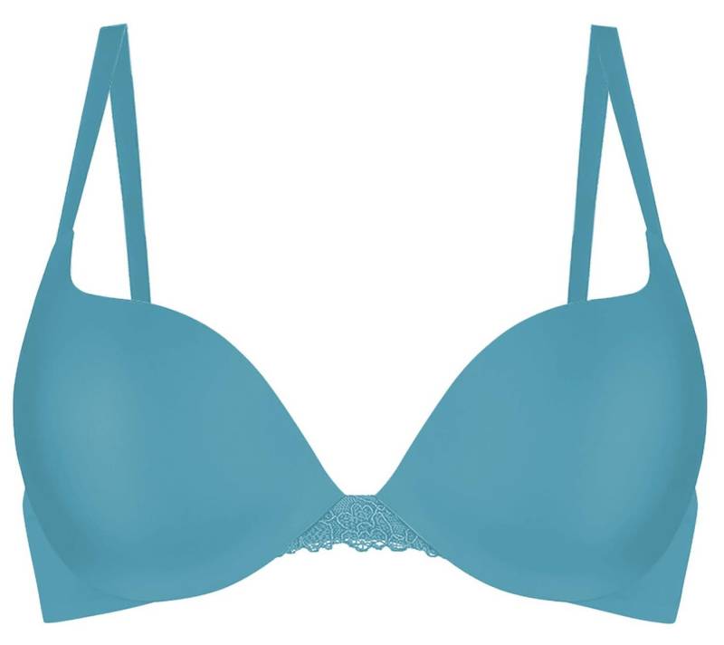 sloggi Push-up-BH Sloggi Wow Lace WHU Provincial Blue 80B von sloggi