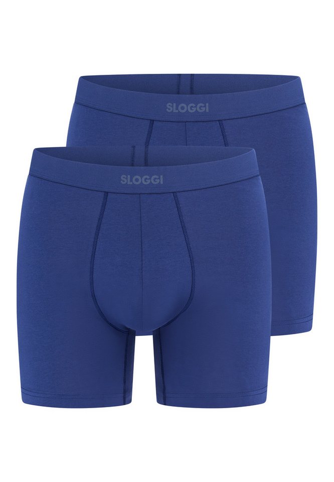 sloggi Retro Boxer 2er Pack men EVER Ease (Spar-Set) Long Short / Pant - Baumwolle - ohne Eingriff - Atmungsaktiv von sloggi