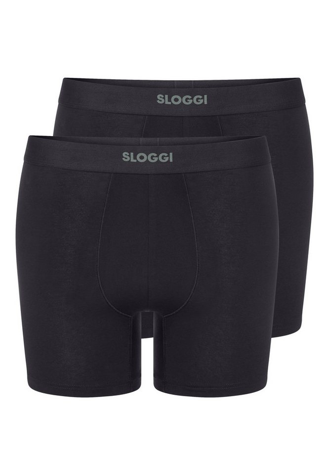 sloggi Retro Boxer 2er Pack men EVER Ease (Spar-Set) Long Short / Pant - Baumwolle - ohne Eingriff - Atmungsaktiv von sloggi