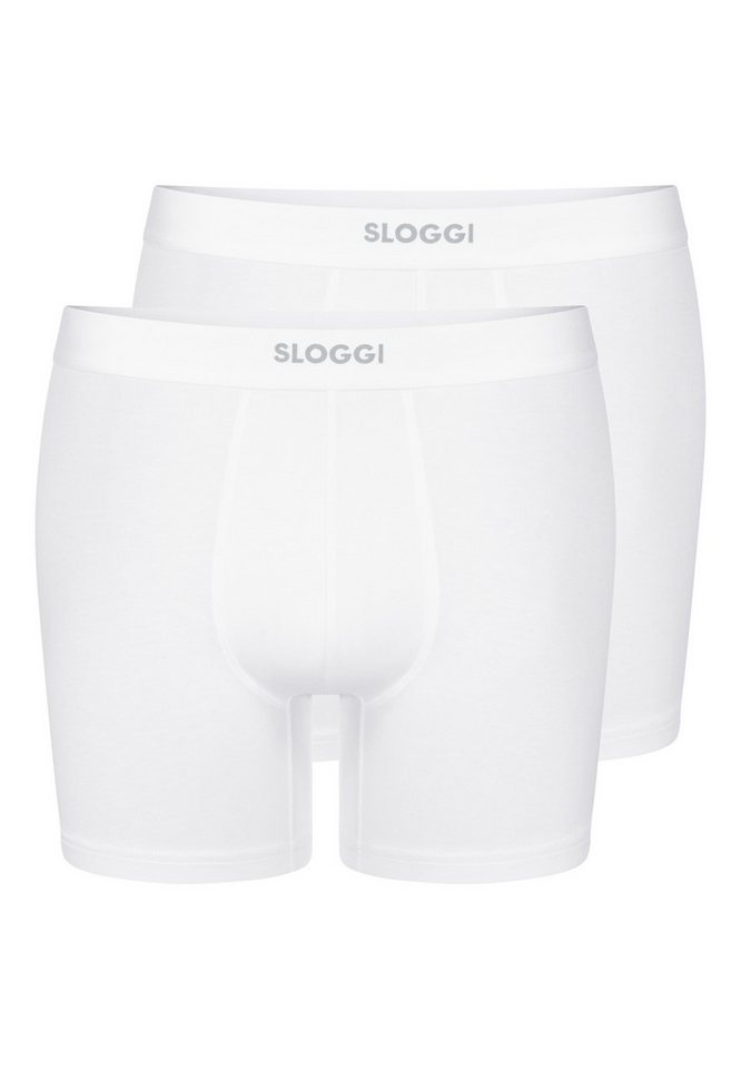 sloggi Retro Boxer 2er Pack men EVER Ease (Spar-Set) Long Short / Pant - Baumwolle - ohne Eingriff - Atmungsaktiv von sloggi
