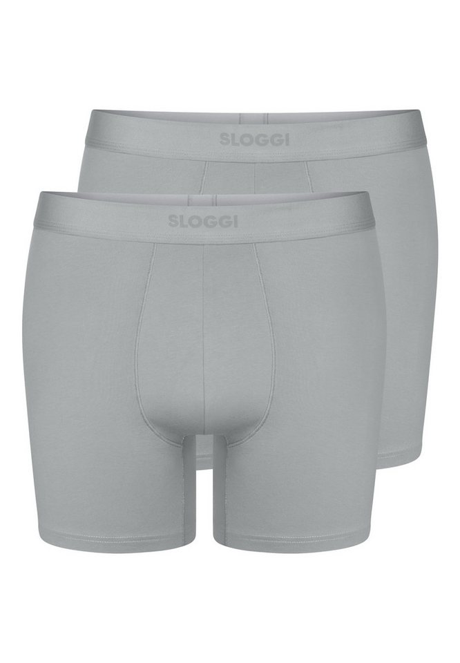 sloggi Retro Boxer 2er Pack men EVER Ease (Spar-Set, 2-St) Long Short / Pant - Baumwolle - ohne Eingriff - Atmungsaktiv von sloggi