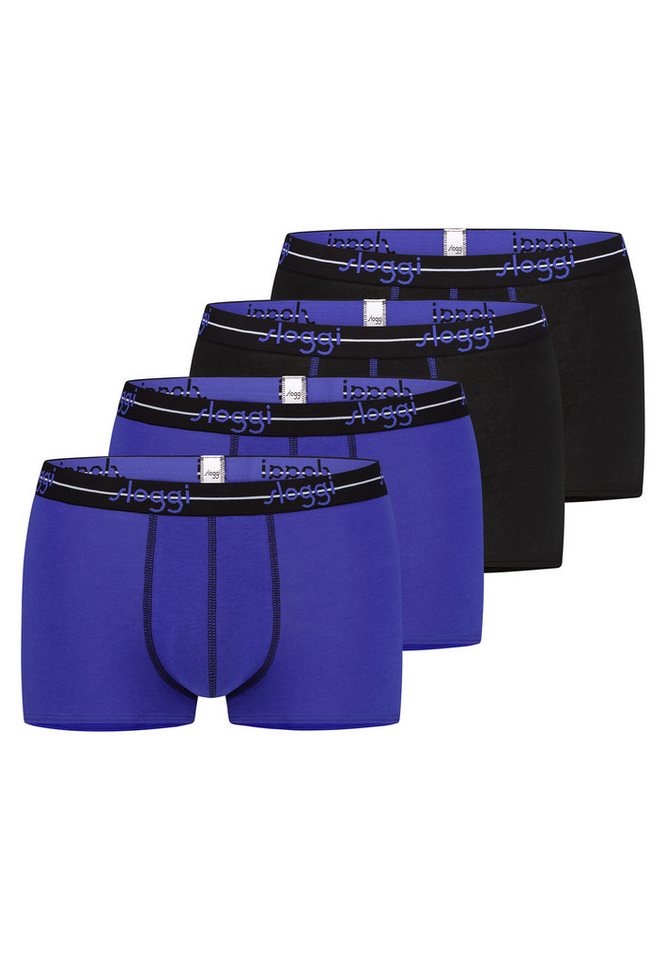 sloggi Retro Boxer 4er Pack Start (Spar-Set, 4-St) Hipster Short / Pant - Baumwolle - ohne Eingriff - Atmungsaktiv von sloggi