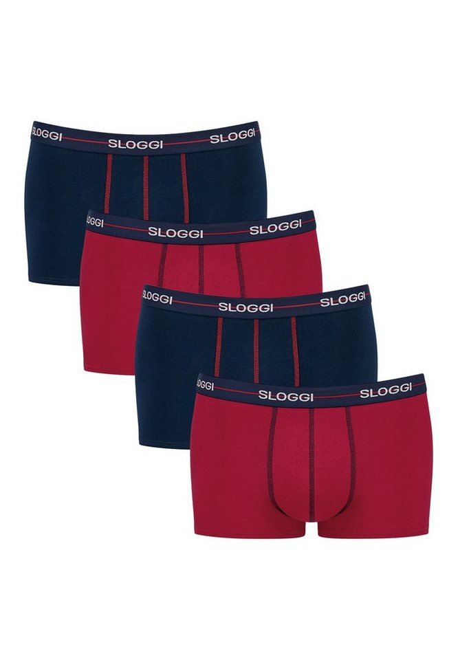 sloggi Retro Boxer 4er Pack Start (Spar-Set, 4-St) Hipster Short / Pant - Baumwolle - ohne Eingriff von sloggi