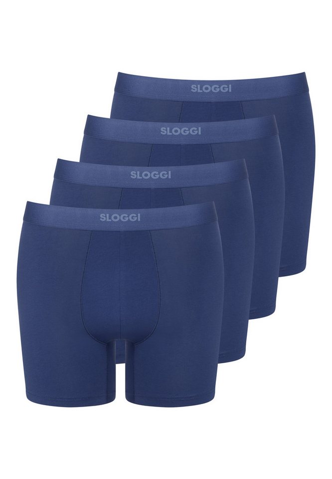 sloggi Retro Boxer 4er Pack men EVER Ease (Spar-Set) Long Short / Pant - Baumwolle - ohne Eingriff - Atmungsaktiv von sloggi