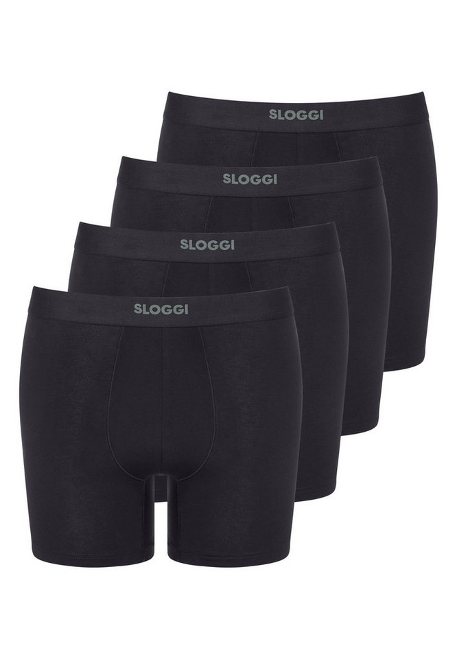 sloggi Retro Boxer 4er Pack men EVER Ease (Spar-Set) Long Short / Pant - Baumwolle - ohne Eingriff - Atmungsaktiv von sloggi