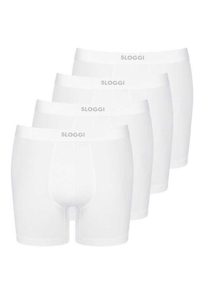 sloggi Retro Boxer 4er Pack men EVER Ease (Spar-Set) Long Short / Pant - Baumwolle - ohne Eingriff - Atmungsaktiv von sloggi