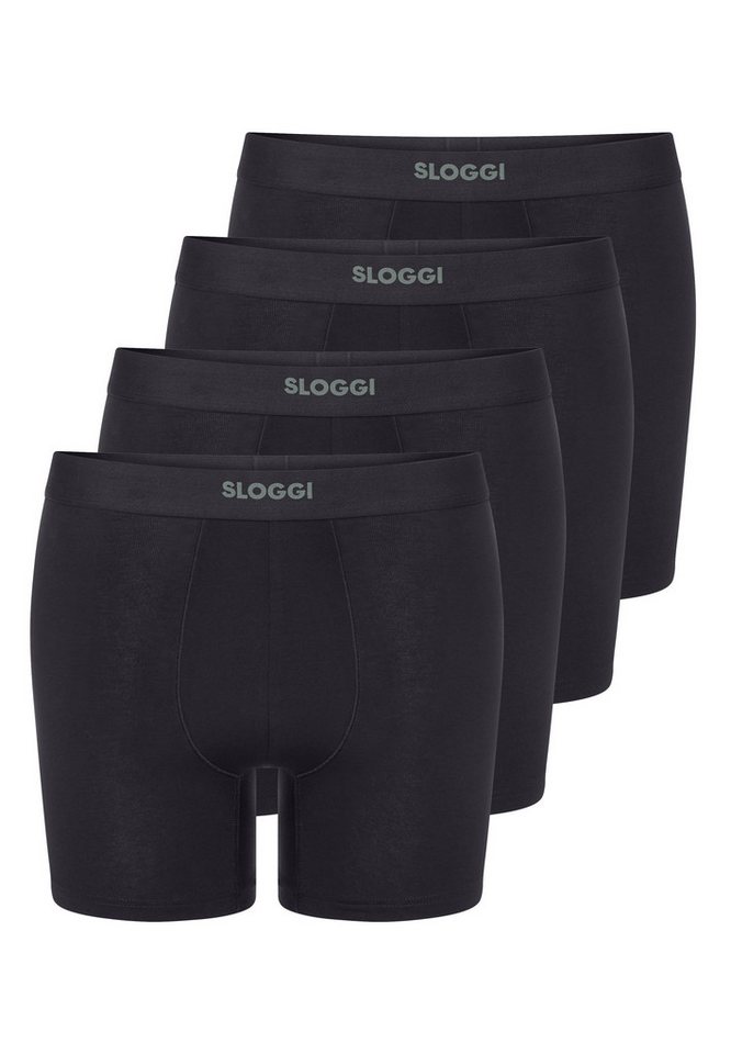 sloggi Retro Boxer 4er Pack men EVER Ease (Spar-Set, 4-St) Long Short / Pant - Baumwolle - ohne Eingriff - Atmungsaktiv von sloggi