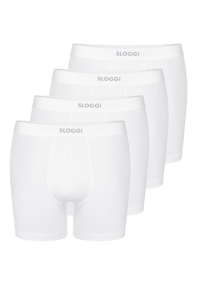 sloggi Retro Boxer 4er Pack men EVER Ease (Spar-Set, 4-St) Long Short / Pant - Baumwolle - ohne Eingriff - Atmungsaktiv von sloggi
