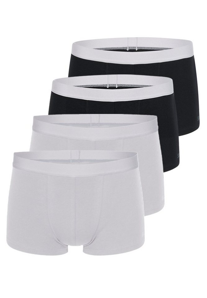 sloggi Retro Boxer 4er Pack men GO ABC 2.0 (Spar-Set, 4-St) Hipster Short / Pant - Baumwolle - ohne Eingriff - Atmungsaktiv von sloggi