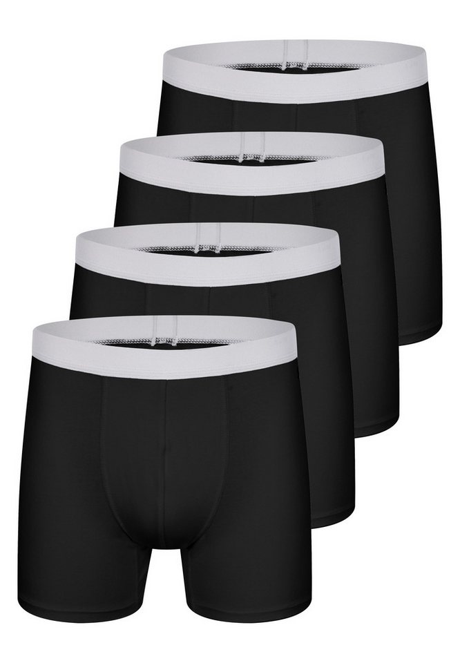 sloggi Retro Boxer 4er Pack men GO ABC 2.0 (Spar-Set, 4-St) Long Short / Pant - Baumwolle - ohne Eingriff - Atmungsaktiv von sloggi