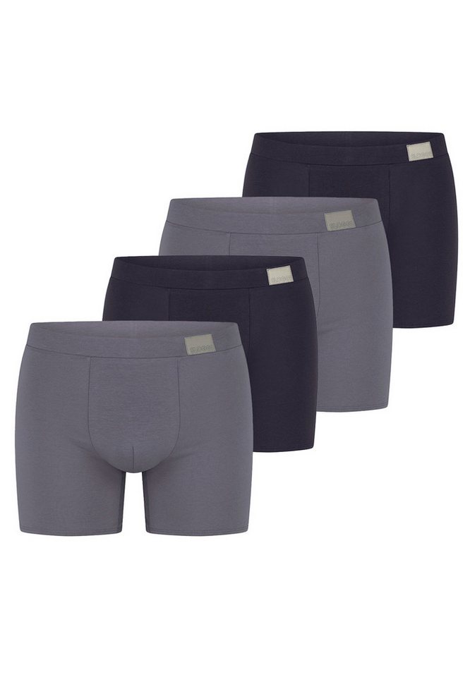 sloggi Retro Boxer 4er Pack men GO Natural (Spar-Set, 4-St) Long Short / Pant - Baumwolle - ohne Eingriff - Atmungsaktiv von sloggi