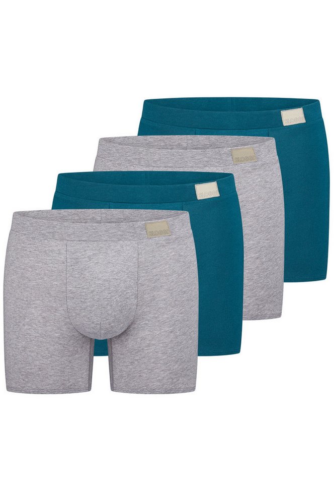 sloggi Retro Boxer 4er Pack men GO Natural (Spar-Set, 4-St) Long Short / Pant - Baumwolle - ohne Eingriff - Atmungsaktiv von sloggi