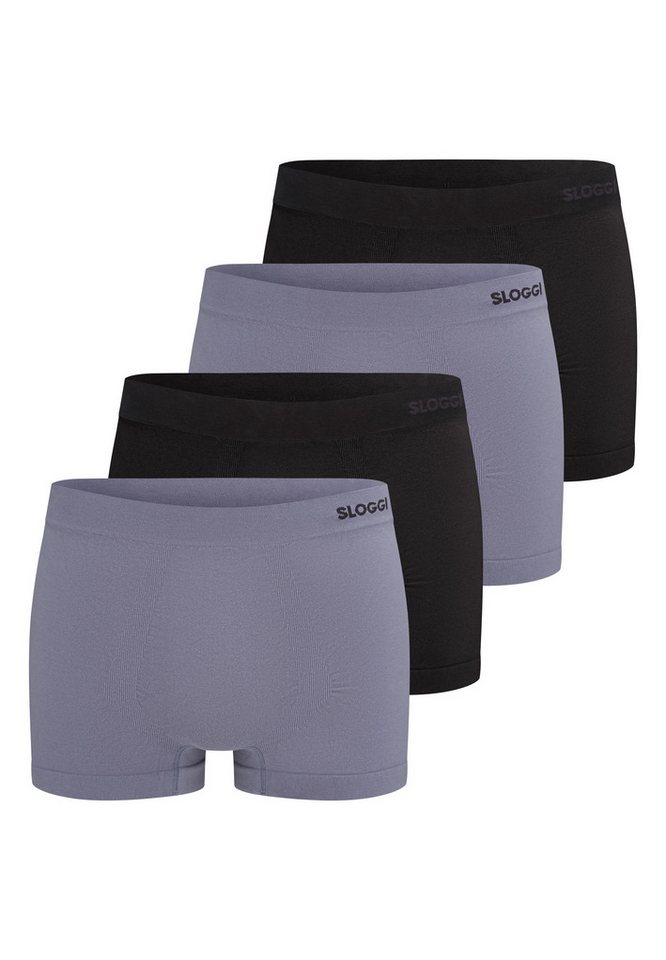 sloggi Retro Boxer 4er Pack men GO Smooth (Spar-Set, 4-St) Hipster Short / Pant - Baumwolle - ohne Eingriff - Atmungsaktiv von sloggi