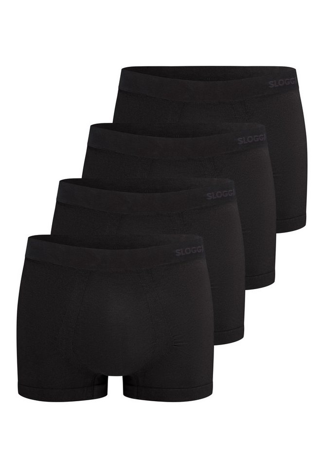 sloggi Retro Boxer 4er Pack men GO Smooth (Spar-Set, 4-St) Hipster Short / Pant - Baumwolle - ohne Eingriff - Atmungsaktiv von sloggi