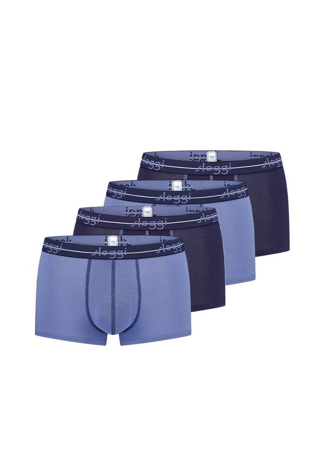 sloggi Retro Boxer 4er Pack men Start (Spar-Set, 4-St) Hipster Short / Pant - Baumwolle - ohne Eingriff - Atmungsaktiv von sloggi