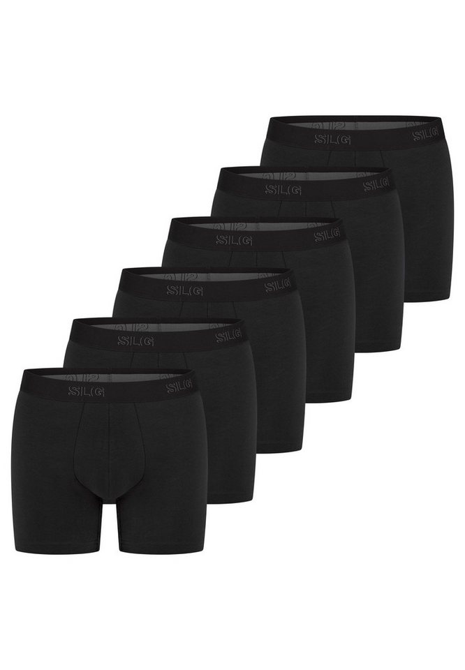 sloggi Retro Boxer 6er Pack SLG Base (Spar-Set, 6-St) Long Short / Pant - Baumwolle - ohne Eingriff - Atmungsaktiv von sloggi