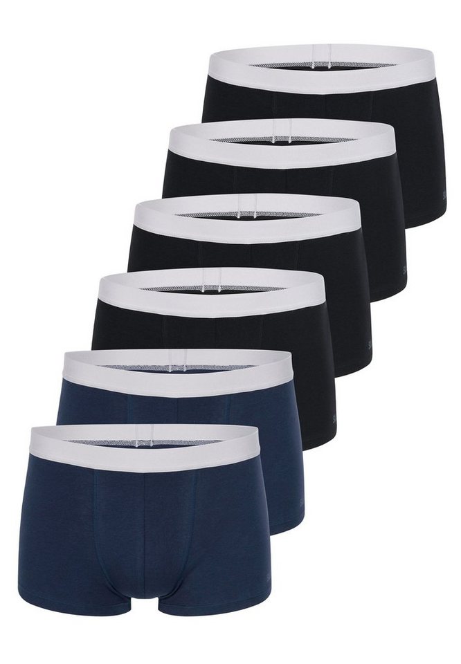 sloggi Retro Boxer 6er Pack men GO ABC 2.0 (Spar-Set, 6-St) Hipster Short / Pant - Baumwolle - ohne Eingriff - Atmungsaktiv von sloggi