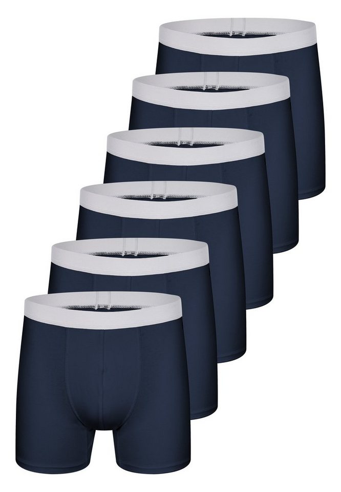 sloggi Retro Boxer 6er Pack men GO ABC 2.0 (Spar-Set, 6-St) Long Short / Pant - Baumwolle - ohne Eingriff - Atmungsaktiv von sloggi