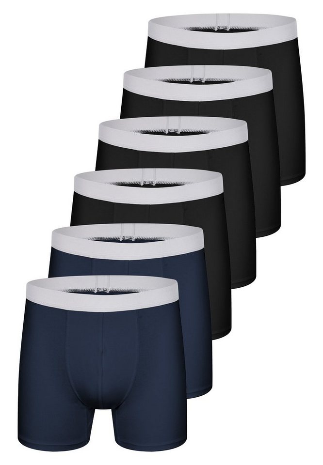 sloggi Retro Boxer 6er Pack men GO ABC 2.0 (Spar-Set, 6-St) Long Short / Pant - Baumwolle - ohne Eingriff - Atmungsaktiv von sloggi