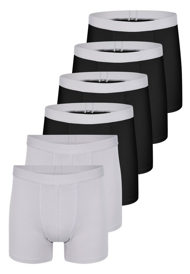 sloggi Retro Boxer 6er Pack men GO ABC 2.0 (Spar-Set, 6-St) Long Short / Pant - Baumwolle - ohne Eingriff - Atmungsaktiv von sloggi