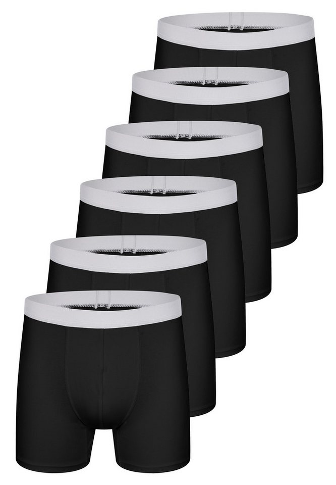 sloggi Retro Boxer 6er Pack men GO ABC 2.0 (Spar-Set, 6-St) Long Short / Pant - Baumwolle - ohne Eingriff - Atmungsaktiv von sloggi