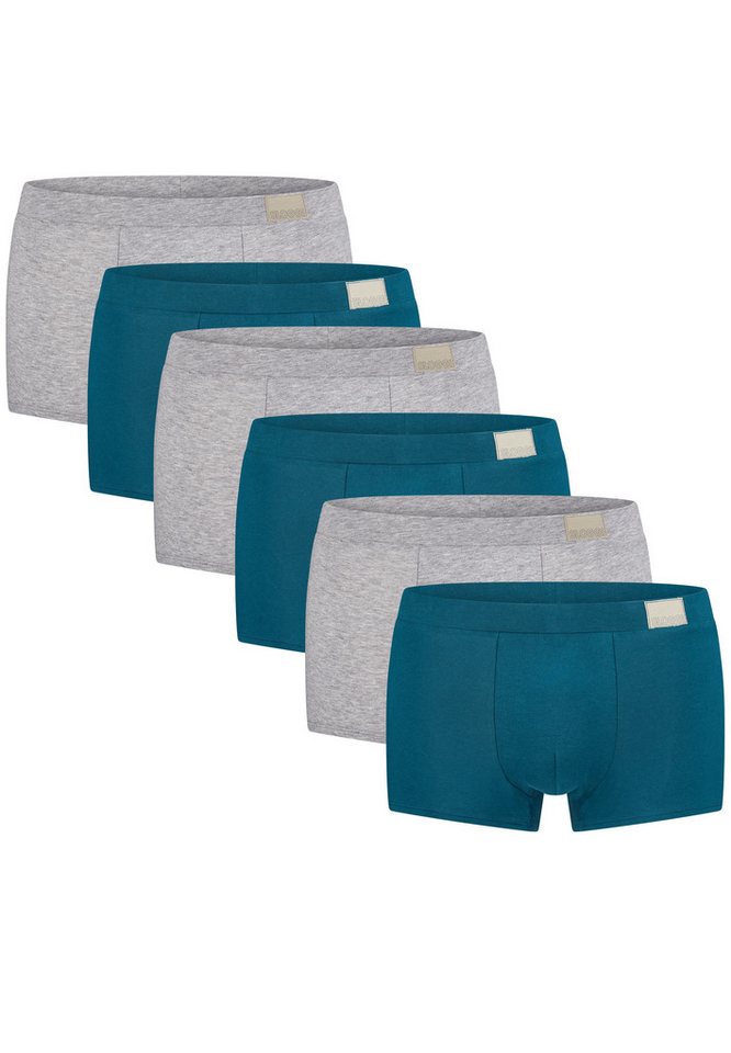sloggi Retro Boxer 6er Pack men GO Natural (Spar-Set, 6-St) Hipster Short / Pant - Baumwolle - ohne Eingriff - Atmungsaktiv von sloggi