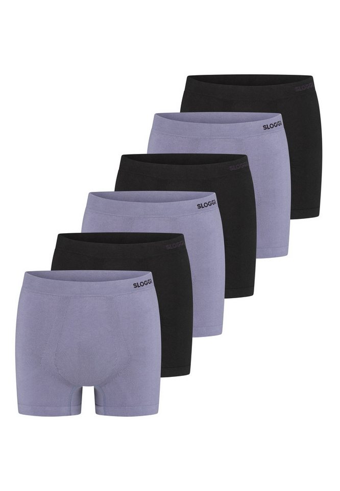 sloggi Retro Boxer 6er Pack men GO Smooth (Spar-Set, 6-St) Retro Short / Pant - Baumwolle - ohne Eingriff - Atmungsaktiv von sloggi