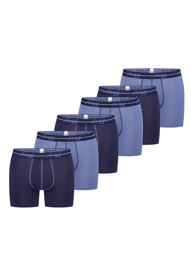 sloggi Retro Boxer 6er Pack men Start (Spar-Set, 6-St) Long Short / Pant - Baumwolle - ohne Eingriff - Atmungsaktiv von sloggi