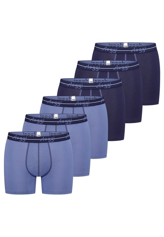 sloggi Retro Boxer 6er Pack men Start (Spar-Set, 6-St) Long Short / Pant - Baumwolle - ohne Eingriff - Atmungsaktiv von sloggi