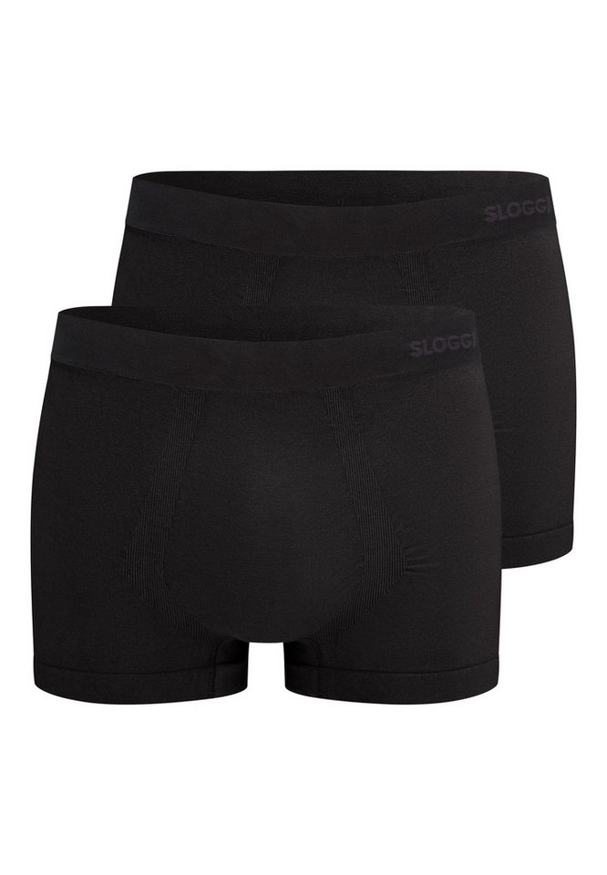 sloggi Retro Boxer sloggi men GO Smooth Hipster 2P (Spar-Set, 2-St) Hipster Short / Pant - Baumwolle - ohne Eingriff - Atmungsaktiv von sloggi
