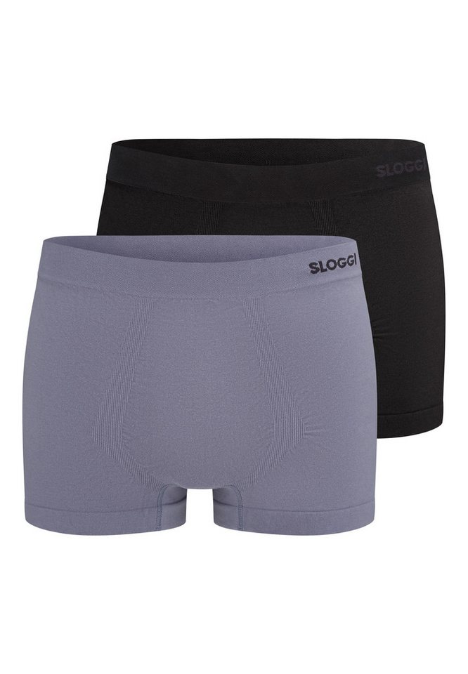 sloggi Retro Boxer sloggi men GO Smooth Hipster C2P (Spar-Set, 2-St) Hipster Short / Pant - Baumwolle - ohne Eingriff - Atmungsaktiv von sloggi