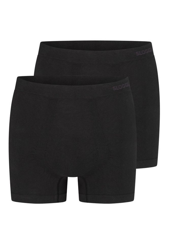 sloggi Retro Boxer sloggi men GO Smooth Short 2P (Spar-Set, 2-St) Retro Short / Pant - Baumwolle - ohne Eingriff - Atmungsaktiv von sloggi