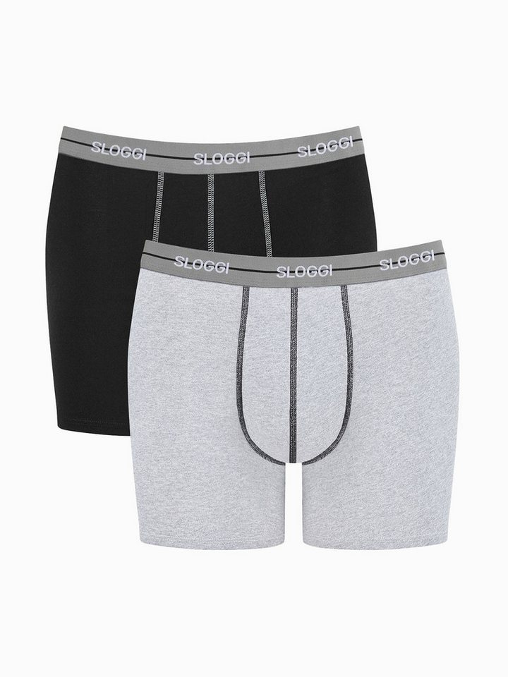 sloggi Retro Pants Start Short (2-St) Retro-Boxer Retro-shorts unterhose von sloggi