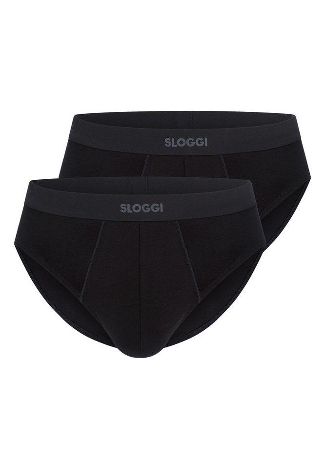 sloggi Slip 2er Pack men EVER Ease (Spar-Set) Slip / Unterhose - Baumwolle - ohne Eingriff - Atmungsaktiv von sloggi