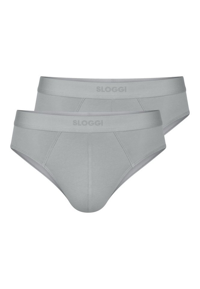 sloggi Slip 2er Pack men EVER Ease (Spar-Set, 2-St) Slip / Unterhose - Baumwolle - ohne Eingriff - Atmungsaktiv von sloggi