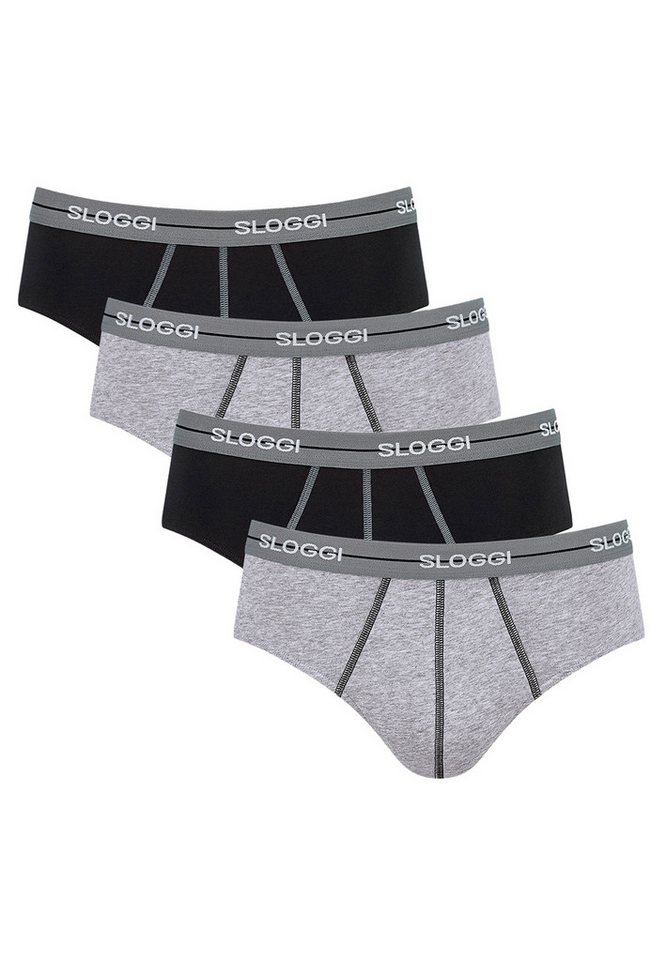 sloggi Slip 4er Pack Start (Spar-Set, 4-St) Midi Slip / Unterhose - Baumwolle - ohne Eingriff von sloggi