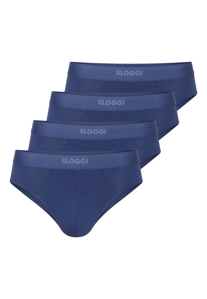 sloggi Slip 4er Pack men EVER Ease (Spar-Set, 4-St) Slip / Unterhose - Baumwolle - ohne Eingriff - Atmungsaktiv von sloggi