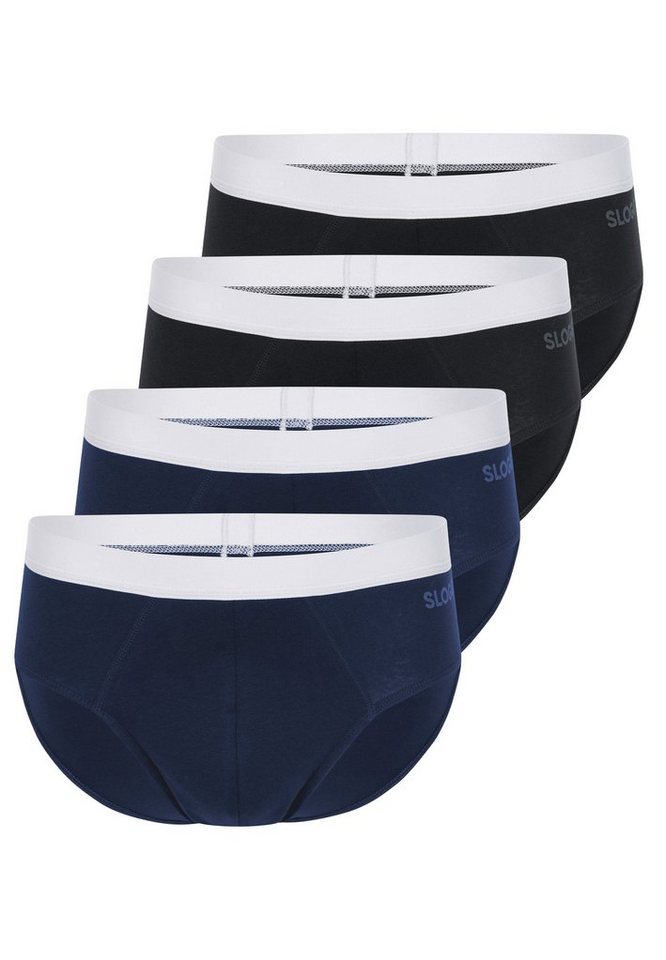 sloggi Slip 4er Pack men GO ABC 2.0 (Spar-Set, 4-St) Slip / Unterhose - Baumwolle - ohne Eingriff - Atmungsaktiv von sloggi