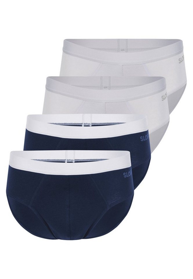 sloggi Slip 4er Pack men GO ABC 2.0 (Spar-Set, 4-St) Slip / Unterhose - Baumwolle - ohne Eingriff - Atmungsaktiv von sloggi