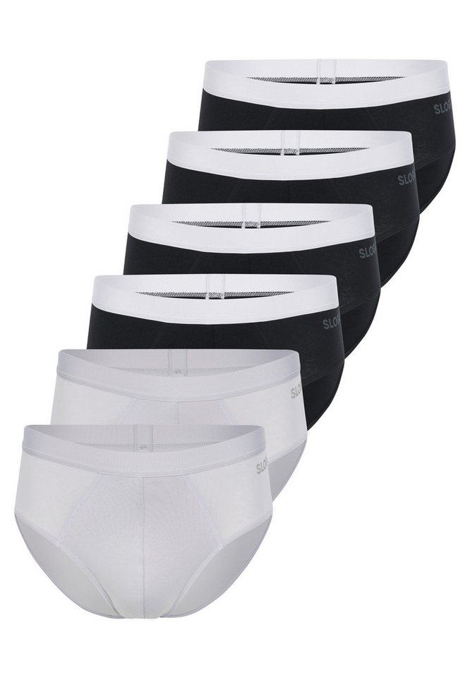 sloggi Slip 6er Pack men GO ABC 2.0 (Spar-Set, 6-St) Slip / Unterhose - Baumwolle - ohne Eingriff - Atmungsaktiv von sloggi