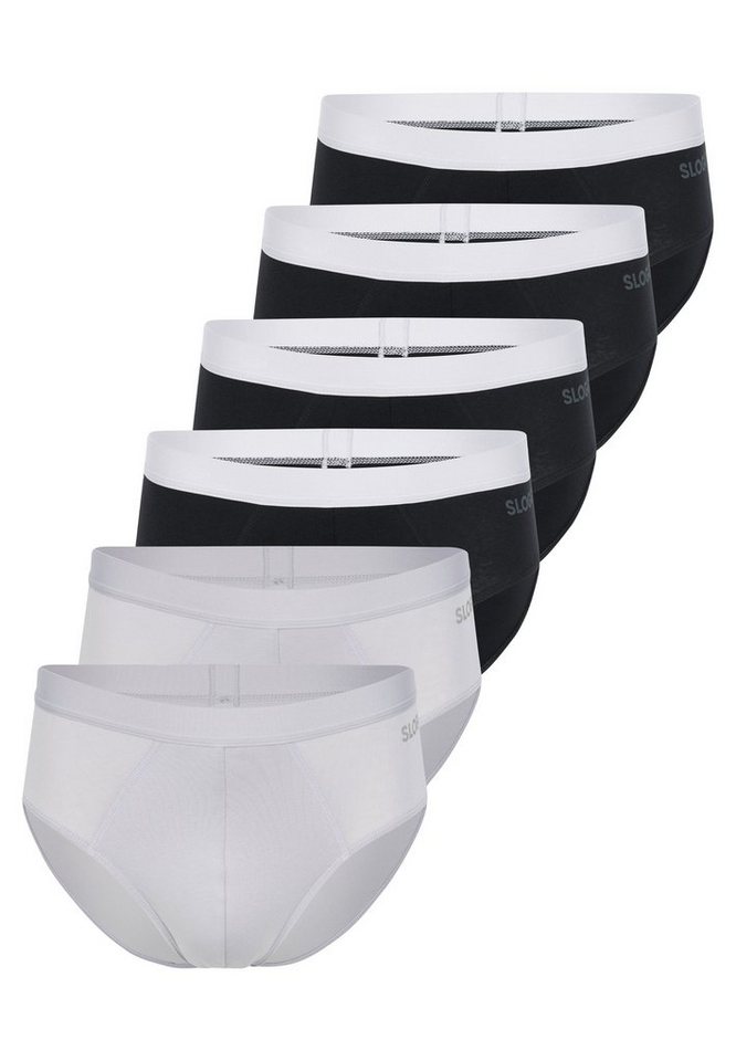 sloggi Slip 6er Pack men GO ABC 2.0 (Spar-Set, 6-St) Slip / Unterhose - Baumwolle - ohne Eingriff - Atmungsaktiv von sloggi