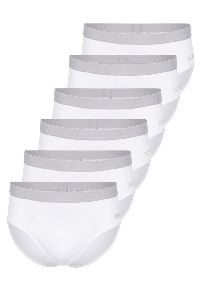 sloggi Slip 6er Pack men GO ABC 2.0 (Spar-Set, 6-St) Slip / Unterhose - Baumwolle - ohne Eingriff - Atmungsaktiv von sloggi