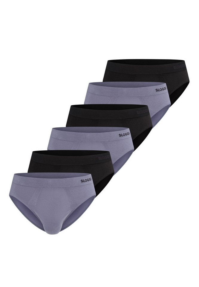 sloggi Slip 6er Pack men GO Smooth (Spar-Set, 6-St) Slip / Unterhose - Baumwolle - ohne Eingriff - Atmungsaktiv von sloggi